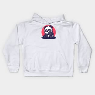 Curious panda Kids Hoodie